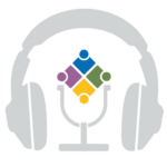 Podcast Logo Headphones around CTC diamond